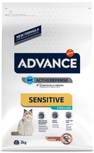 ADVANCE CAT STERILIZED SENSITIVE SALMON 3 KG