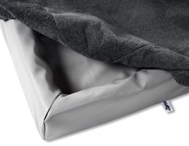BIA BED FLEECE HOES HONDENMAND GRIJS BIA-6 100X80X15 CM