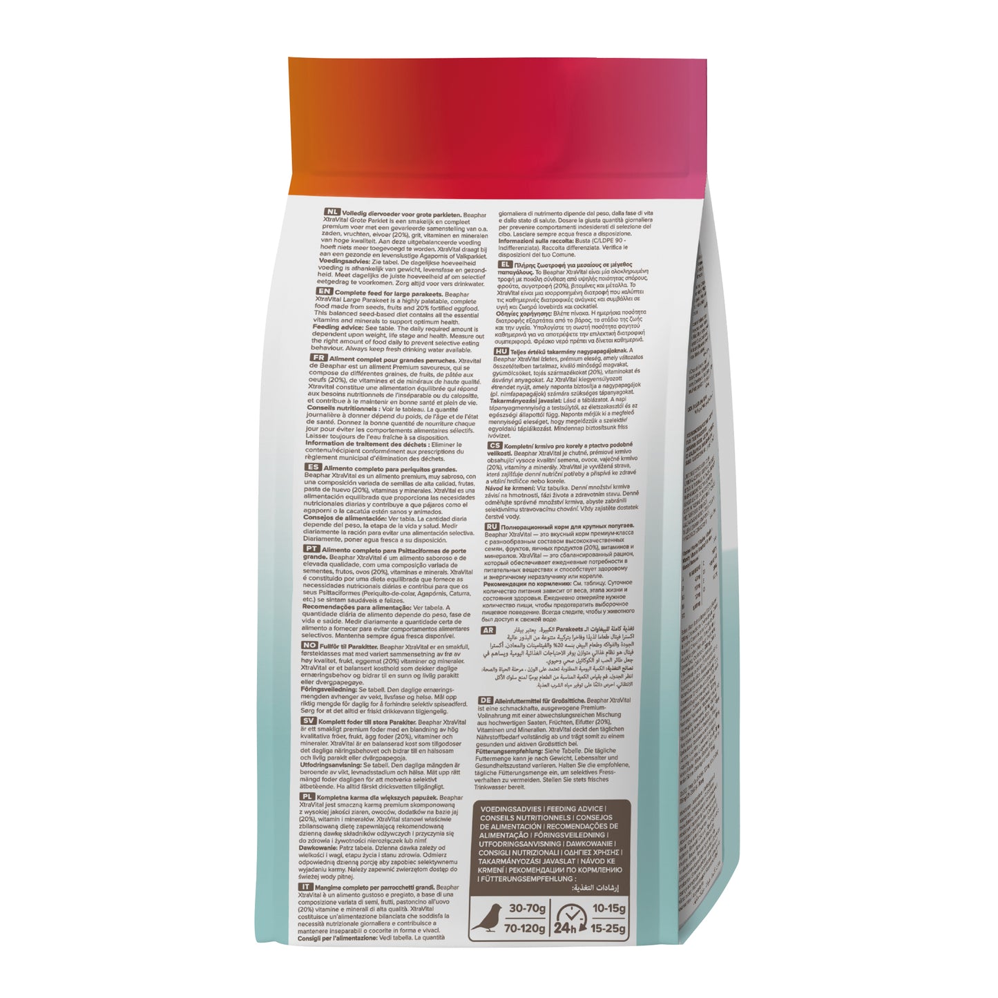 BEAPHAR XTRAVITAL GROTE PARKIET 1 KG