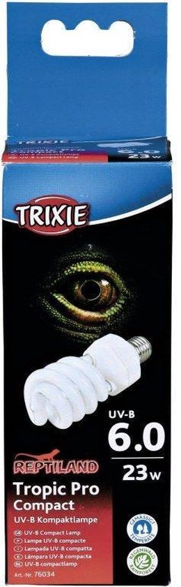 TRIXIE REPTILAND TROPIC PRO COMPACT 6.0 UV-B LAMP 23 WATT 6X6X15,2 CM (398780)