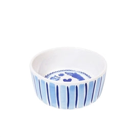 BLOND AMSTERDAM VOERBAK KAT DELFTS BLOND GERUIT 15,5X15,5X7 CM