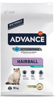 ADVANCE CAT STERILIZED HAIRBALL 10 KG